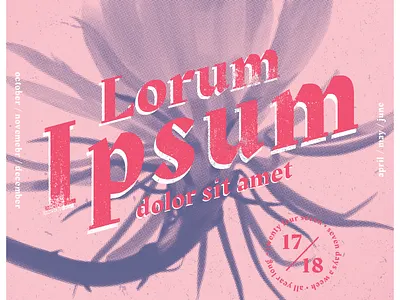 Lorum Ipsum design flower grunge lorum ipsum pink poster shot
