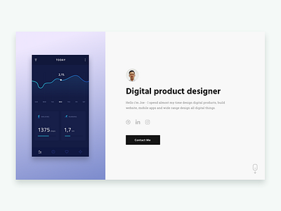 Personal Website joe silvan personal website ui ux