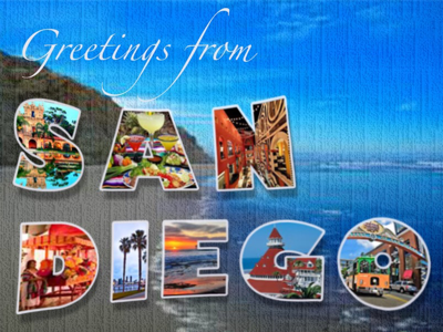 San Diego postcard