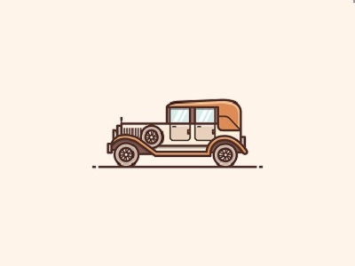 Old Car car icon illustration logo old old car transportation vintage