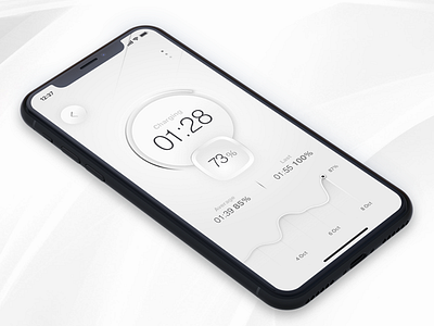 Light Version of Battery Saver App app battery life battery saver ios iphone x luxury mobile app ui design