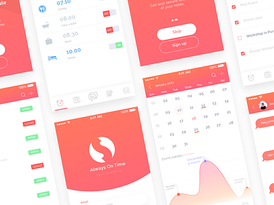 Reminder App alarm app app design deadline mobile mobile app orange reminder app schedule