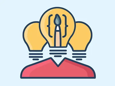 Design-and-Code-Minded code design idea lightbulb lineart people