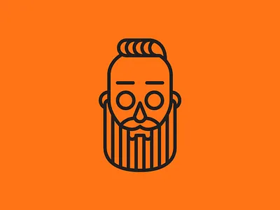 It's me but spooky avatar beard character freelance icon illustration profile vector