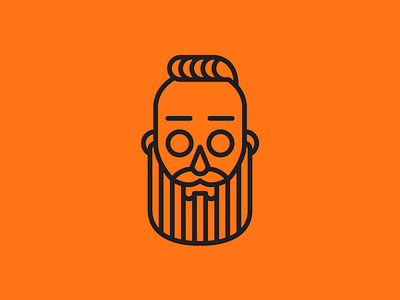 It's me but spooky avatar beard character freelance icon illustration profile vector