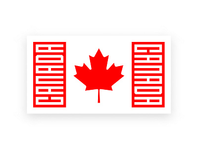 Canada ca canada canadian flag llettering north america red