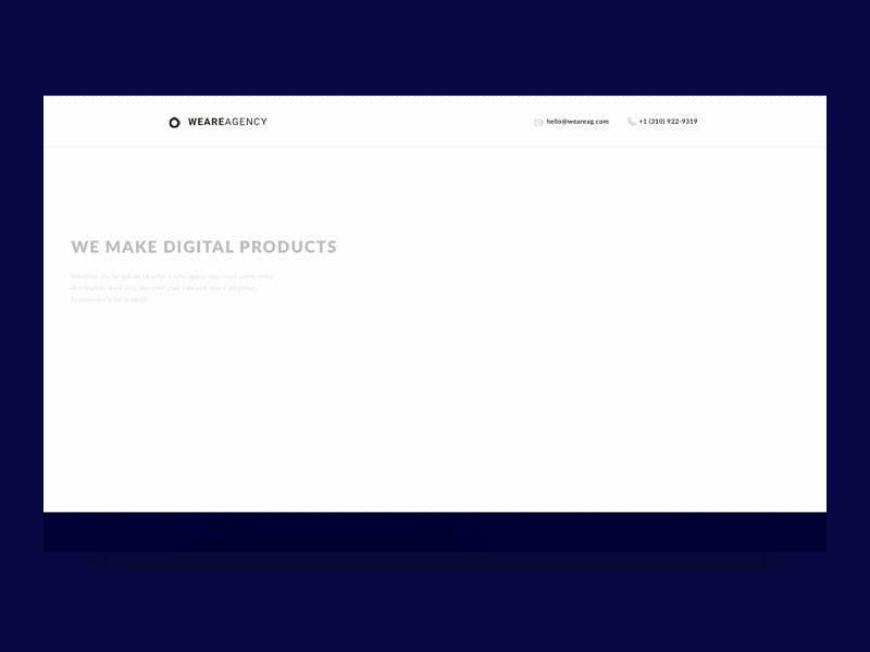 Landing :: Transitions Series :: agency animation browser digital landing page shapes transitions web