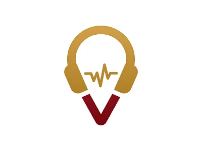 Music + Pin brand branding flat icon identity logo logo design logotype symbol type typography vector