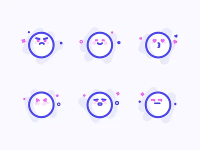 Emoticons Icon app color design emoji emotion expression icon illustator ui ux visual