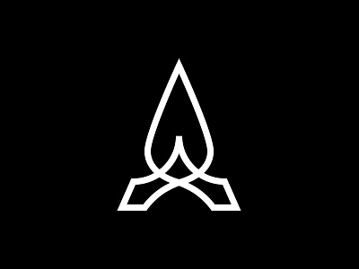 Rocket/A a ace letter lettermark line lineart logo mark minimal rocket spaceship wordmark