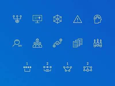 Cyber Security Icon Set bootcamp computer cyber encryption lock secureset security tech technology training web