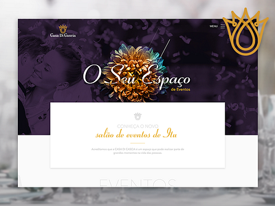 New UI project one page purple sketch ui web wedding