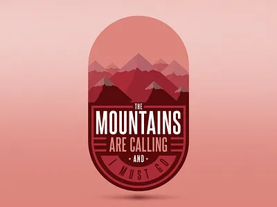 Mountains are calling badge bc calling canada icon logo mountains patch snow snowboarding whistler winter