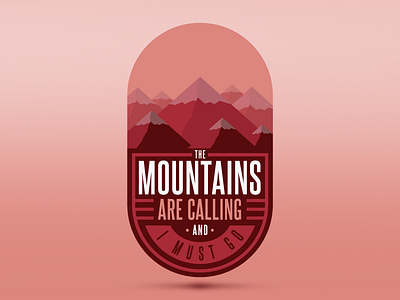 Mountains are calling badge bc calling canada icon logo mountains patch snow snowboarding whistler winter