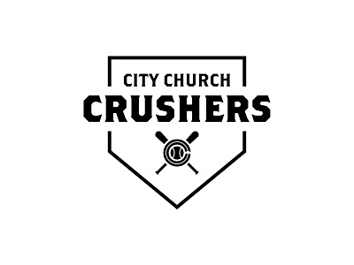 City Church Crushers baseball church softball sports tee