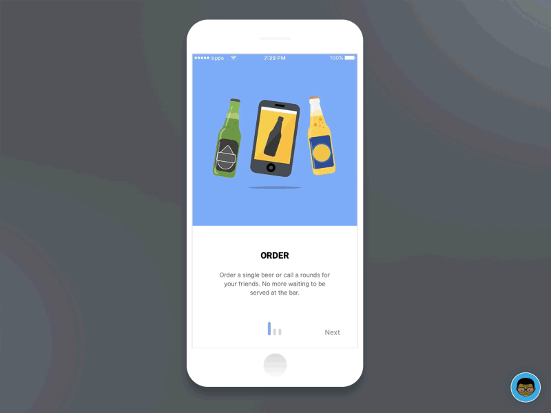 Simple mobile app oboarding screens dailyui onboarding ui ux