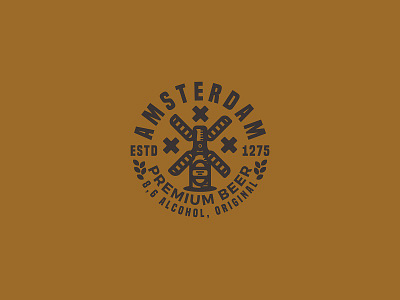 Amsterdam Premium Beer amsterdam badge beer branding brewery emblem logo