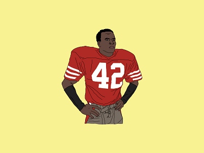 RONNIE LOTT 49ers athlete california football hall of fame illustration nfl nike san francisco sf sports throwback