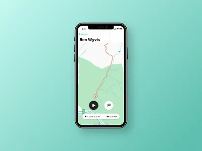 Hiking tracker dailyui highlands hiking ios iphone x location location tracker map routes tracker
