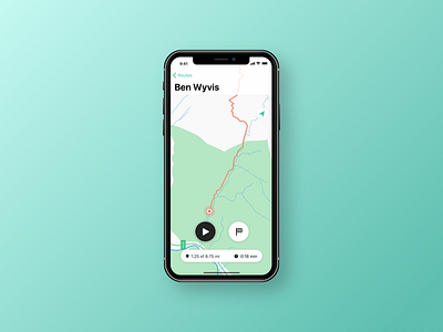 Hiking tracker dailyui highlands hiking ios iphone x location location tracker map routes tracker