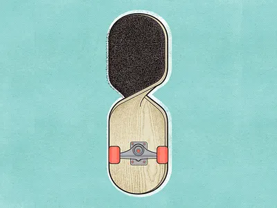 8 For 36daysoftype Project 36daysoftype board graphicdesign illustration number skate skateboard texture typography wood