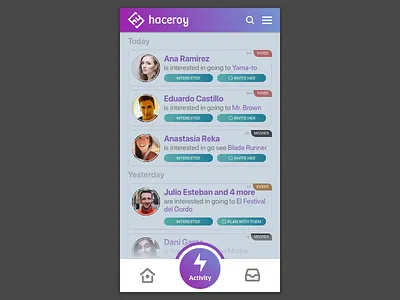 Activity Feed - 047 047 activity dailyui feed