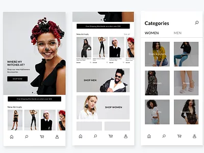 LUNA: An Ecommerce Mobile App Concept categories challenge ecommerce iphonex landing mobile mobile app shopping