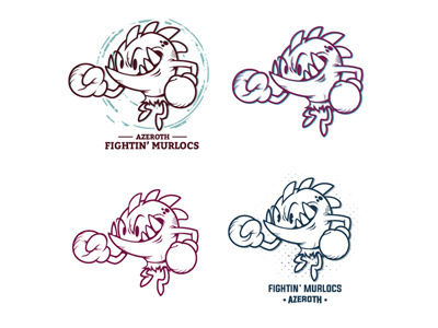 Fightin' Murlocs Logo Explorations branding esports gaming icon logo warcraft