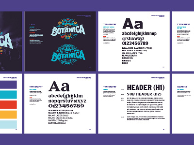 Botánica Style Guide botanica brand guide branding illustration music music festival san antonio style guide texas typography