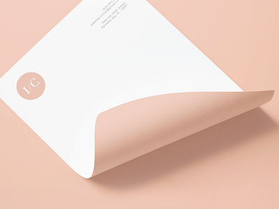 I/C - Letter brand branding clean creative modern