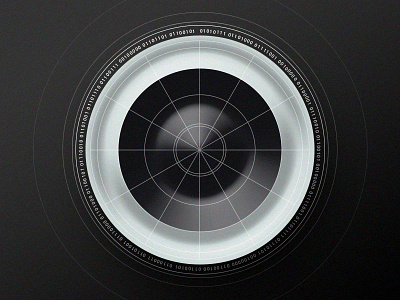 C O N I C A L binary black and white circle futuristic geometry line monochrome scoff shadows