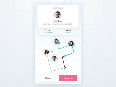 Daily UI #020 - Location Tracker app dailyui location map ridesharing tracker