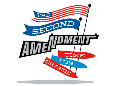 The 2nd amendment - Time for Change 2ndamendment guns illustration russelltate.com