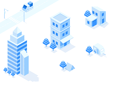 Pricing - Isometric Icons building clean icons isometric pricing simple skyscraper tent vector