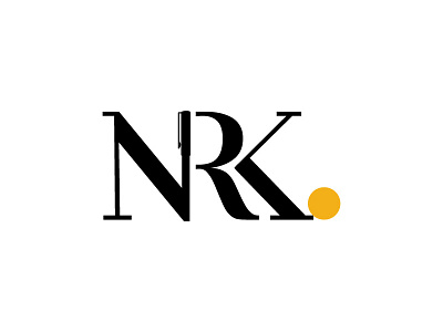 Typo - Branding branding nrk ochre pen personal writer yellow