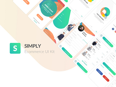 Simply Ecommerce UI Kit app design e commerce ecommerce ecommerce concept freebie freebie ui kit mobile design sketch freebie ui ui kit uiux ux