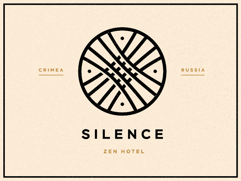 Silence animation camp comfort eco hotel identity logo nature wigwam yurt
