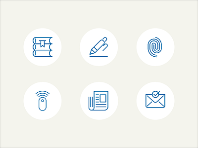 At the office icons intranet office outline pictograms tiny ui webdesign