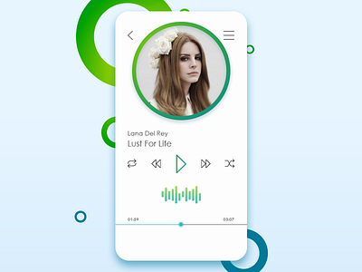 Music player app mobile music music player player ui ux