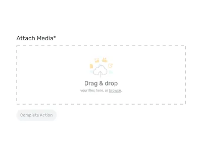 Drag & Drop Uploader attach attachment drag drop media rubik upload