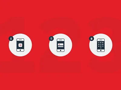 Dankort Mobile Icons app branding design graphic design icon icons illustrations mobile payment