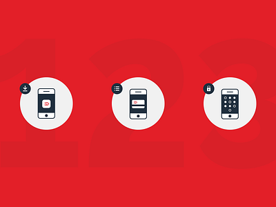 Dankort Mobile Icons app branding design graphic design icon icons illustrations mobile payment