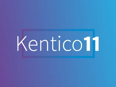 Kentico 11 Is Coming brand campaign frame gradient kentico typography