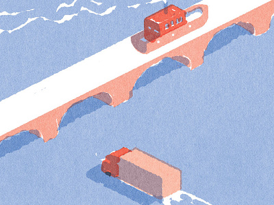 "Wich Way Did You Go To Get Here?" conceptualillustration illustration