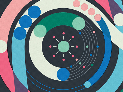 Dots n Dabs circles concentric data dots graph info infographic lines