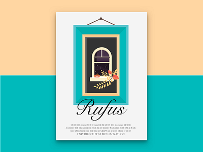 Short VR Film Poster 2d dog fall film frame illustration window