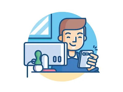 Illustration Malicio App android app design flat illustration ios mobile onboarding screens stroke ui ux