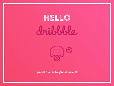 Hello Dribbble azerbaijan baku first shot hello dribbble invitation thanks