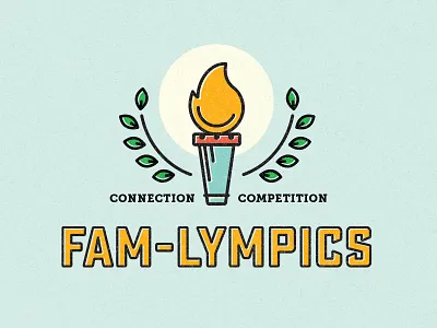 Fam-ylmpics children competition family flame kids laurel olympics torch