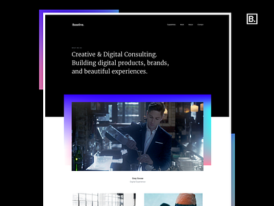 Baseline - Agency Site (WIP) agency digital design graphic design landing page los angeles web design